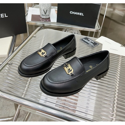 Chanel Leather Shoes For Women #1245847 $115.00 USD, Wholesale Replica Chanel Leather Shoes