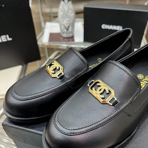 Replica Chanel Leather Shoes For Women #1245847 $115.00 USD for Wholesale