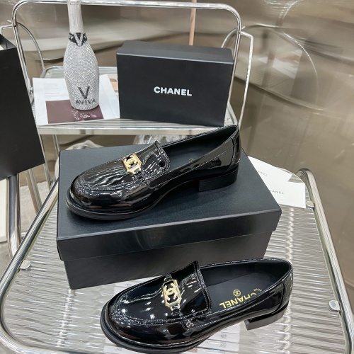 Replica Chanel Leather Shoes For Women #1245848 $115.00 USD for Wholesale