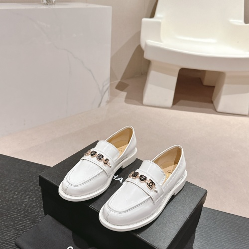 Chanel Leather Shoes For Women #1245851 $115.00 USD, Wholesale Replica Chanel Leather Shoes