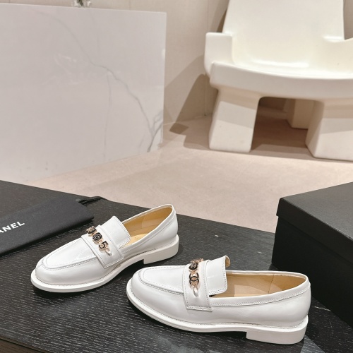 Replica Chanel Leather Shoes For Women #1245851 $115.00 USD for Wholesale