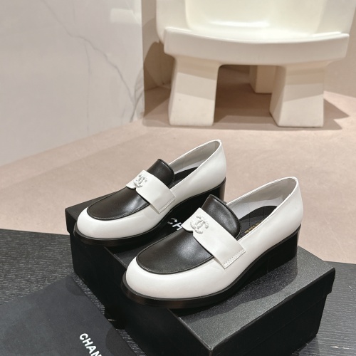 Chanel Leather Shoes For Women #1245855 $118.00 USD, Wholesale Replica Chanel Leather Shoes