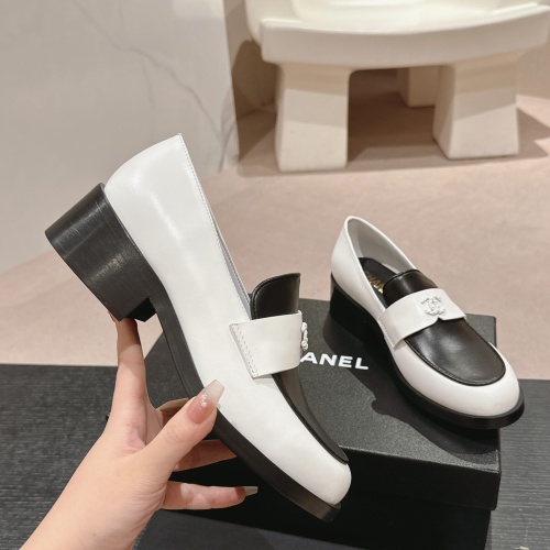 Replica Chanel Leather Shoes For Women #1245855 $118.00 USD for Wholesale