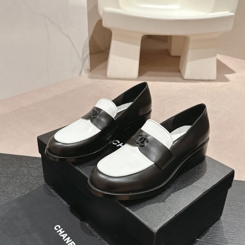 Chanel Leather Shoes For Women #1245858 $118.00 USD, Wholesale Replica Chanel Leather Shoes