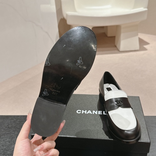 Replica Chanel Leather Shoes For Women #1245858 $118.00 USD for Wholesale