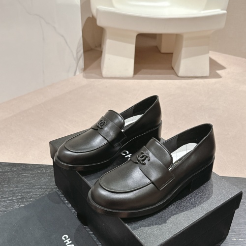 Chanel Leather Shoes For Women #1245859 $118.00 USD, Wholesale Replica Chanel Leather Shoes