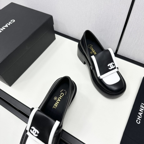 Replica Chanel Leather Shoes For Women #1245864 $118.00 USD for Wholesale