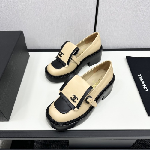 Chanel Leather Shoes For Women #1245865 $118.00 USD, Wholesale Replica Chanel Leather Shoes