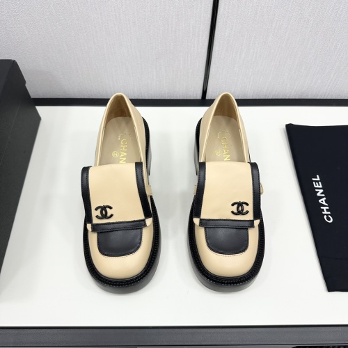 Replica Chanel Leather Shoes For Women #1245865 $118.00 USD for Wholesale