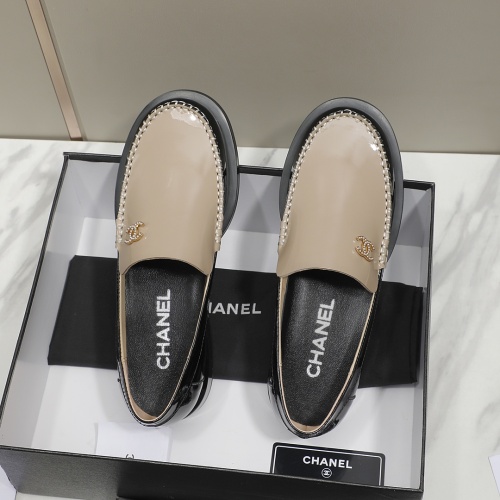 Replica Chanel Leather Shoes For Women #1245866 $100.00 USD for Wholesale