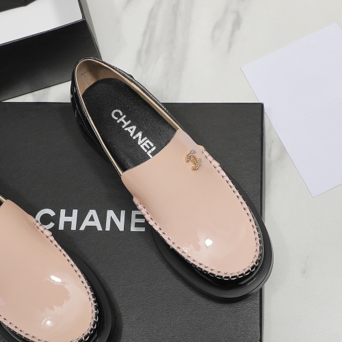 Replica Chanel Leather Shoes For Women #1245867 $100.00 USD for Wholesale