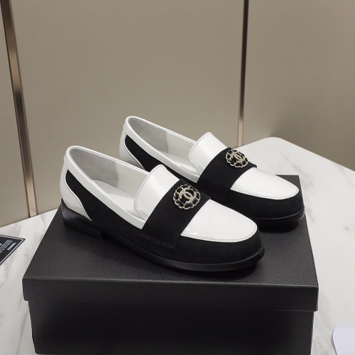 Chanel Leather Shoes For Women #1245870 $96.00 USD, Wholesale Replica Chanel Leather Shoes