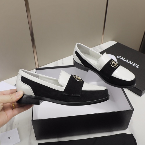 Replica Chanel Leather Shoes For Women #1245870 $96.00 USD for Wholesale