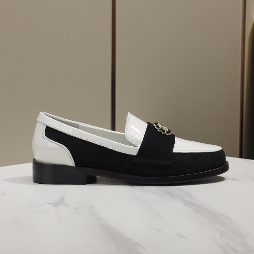 Replica Chanel Leather Shoes For Women #1245870 $96.00 USD for Wholesale