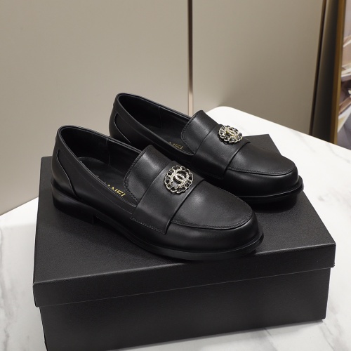 Chanel Leather Shoes For Women #1245875 $96.00 USD, Wholesale Replica Chanel Leather Shoes