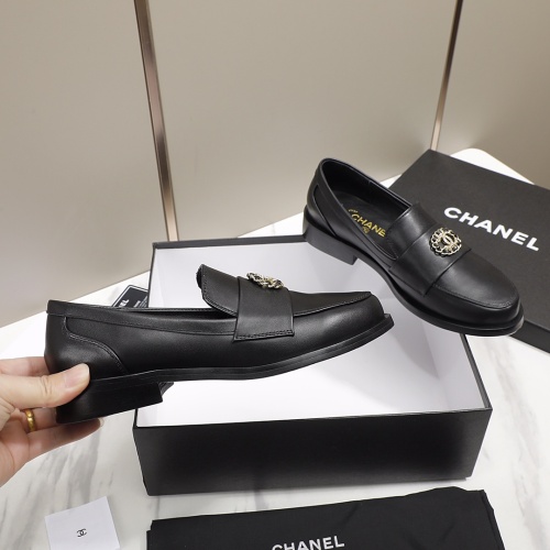 Replica Chanel Leather Shoes For Women #1245875 $96.00 USD for Wholesale