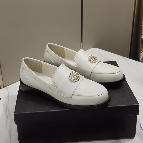 Chanel Leather Shoes For Women #1245878 $96.00 USD, Wholesale Replica Chanel Leather Shoes