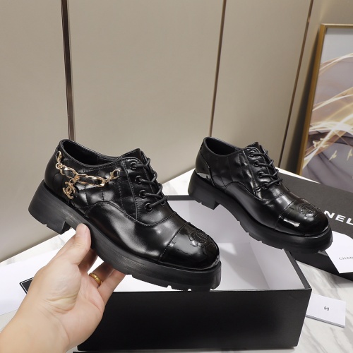 Chanel Leather Shoes For Women #1245882 $102.00 USD, Wholesale Replica Chanel Leather Shoes