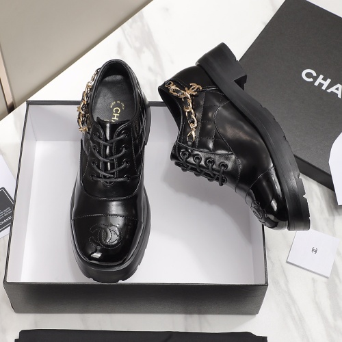 Replica Chanel Leather Shoes For Women #1245882 $102.00 USD for Wholesale