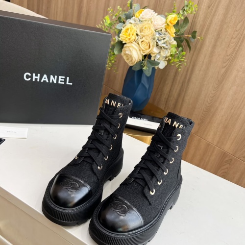 Replica Chanel Boots For Women #1245901 $105.00 USD for Wholesale