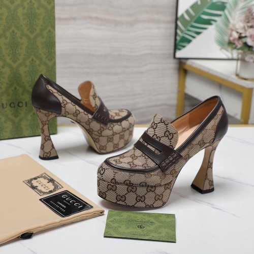 Gucci High-Heeled Shoes For Women #1245954 $125.00 USD, Wholesale Replica Gucci High-Heeled Shoes