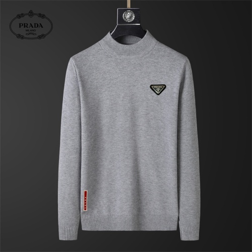 Prada Sweater Long Sleeved For Men #1246218 $39.00 USD, Wholesale Replica Prada Sweater