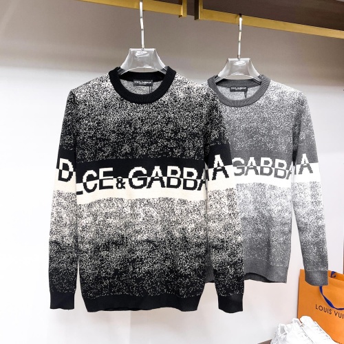 Replica Dolce & Gabbana D&G Sweaters Long Sleeved For Men #1246227 $72.00 USD for Wholesale