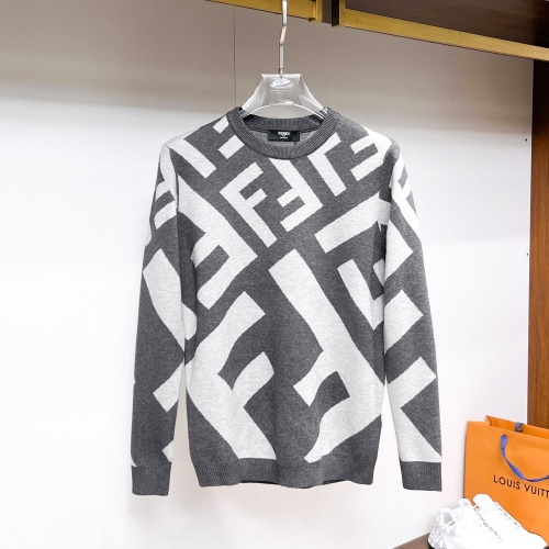 Fendi Sweaters Long Sleeved For Men #1246238 $72.00 USD, Wholesale Replica Fendi Sweaters