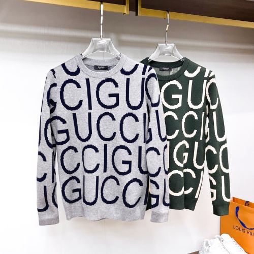 Replica Gucci Sweaters Long Sleeved For Men #1246241 $72.00 USD for Wholesale