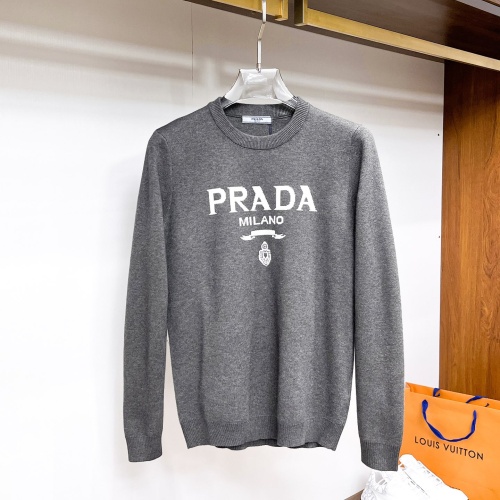 Prada Sweater Long Sleeved For Men #1246245 $72.00 USD, Wholesale Replica Prada Sweater