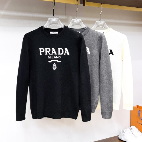 Replica Prada Sweater Long Sleeved For Men #1246245 $72.00 USD for Wholesale