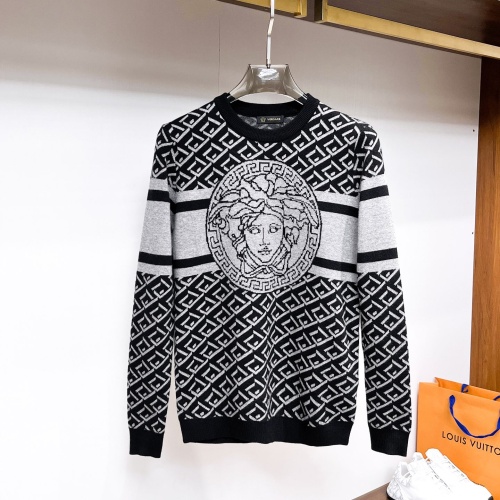 Versace Sweaters Long Sleeved For Men #1246255 $72.00 USD, Wholesale Replica Versace Sweaters