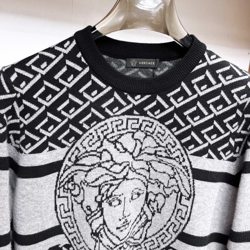 Replica Versace Sweaters Long Sleeved For Men #1246255 $72.00 USD for Wholesale