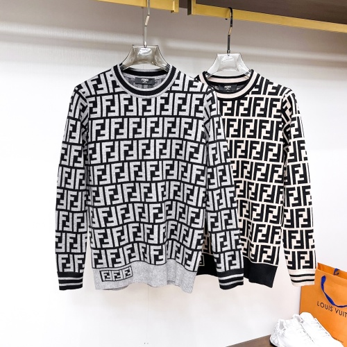 Replica Fendi Sweaters Long Sleeved For Men #1246271 $72.00 USD for Wholesale