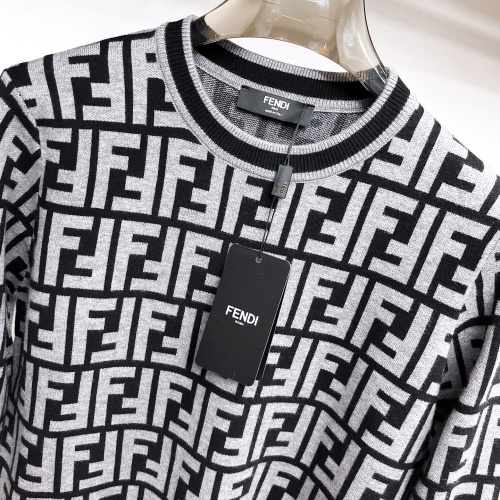 Replica Fendi Sweaters Long Sleeved For Men #1246271 $72.00 USD for Wholesale