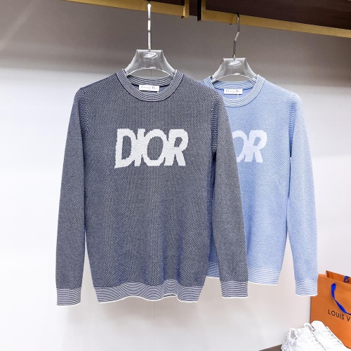 Replica Christian Dior Sweaters Long Sleeved For Men #1246278 $72.00 USD for Wholesale