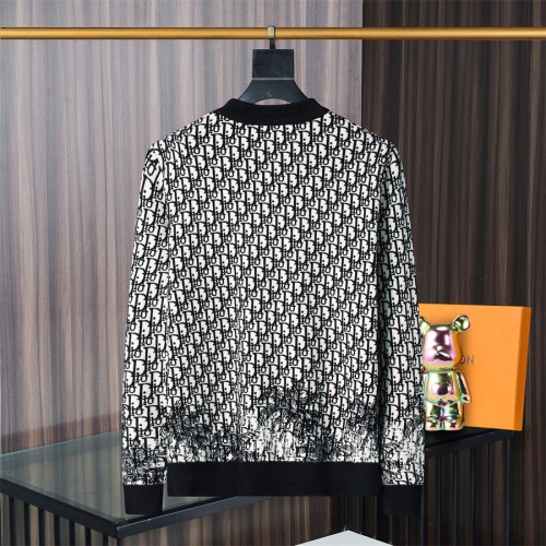 Replica Christian Dior Sweaters Long Sleeved For Men #1246336 $48.00 USD for Wholesale