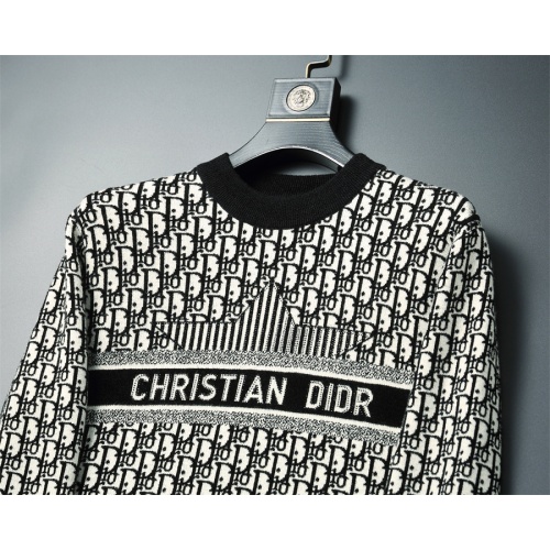 Replica Christian Dior Sweaters Long Sleeved For Men #1246336 $48.00 USD for Wholesale