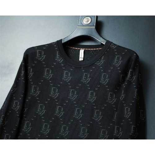 Replica Christian Dior Sweaters Long Sleeved For Men #1246339 $42.00 USD for Wholesale