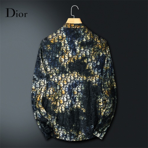 Replica Christian Dior Shirts Long Sleeved For Men #1246424 $56.00 USD for Wholesale