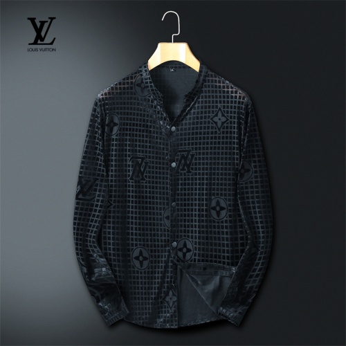 Louis Vuitton LV Shirts Long Sleeved For Men #1246427 $56.00 USD, Wholesale Replica Louis Vuitton LV Shirts