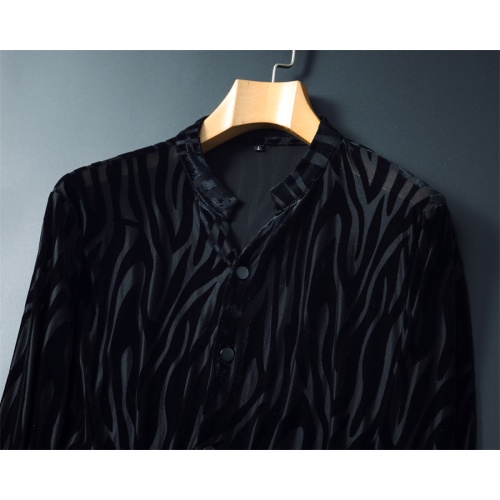 Replica Versace Shirts Long Sleeved For Men #1246430 $56.00 USD for Wholesale