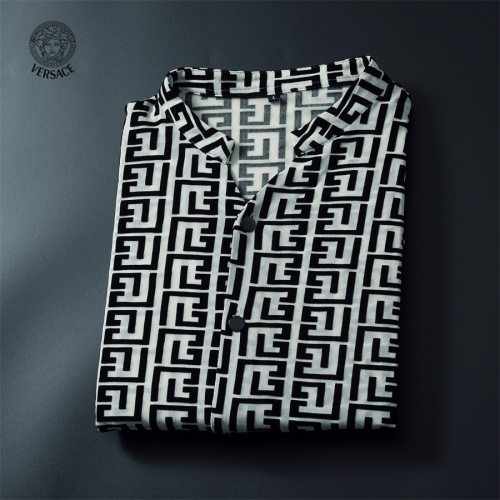 Replica Versace Shirts Long Sleeved For Men #1246431 $56.00 USD for Wholesale