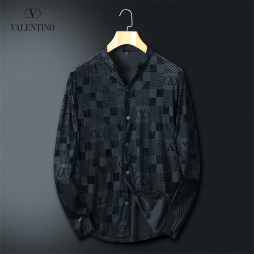 Valentino Shirts Long Sleeved For Men #1246433 $56.00 USD, Wholesale Replica Valentino Shirts