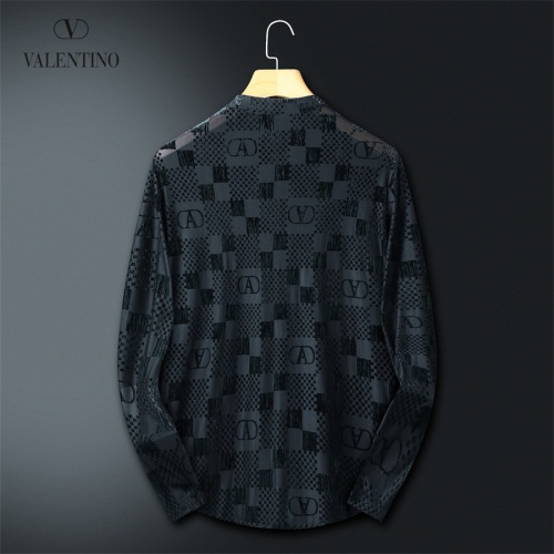 Replica Valentino Shirts Long Sleeved For Men #1246433 $56.00 USD for Wholesale