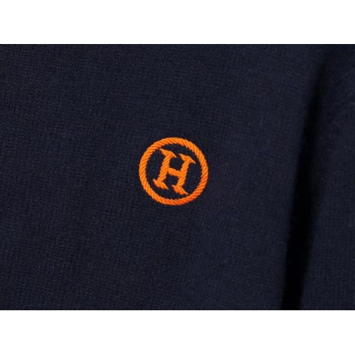 Replica Hermes Sweaters Long Sleeved For Men #1246444 $45.00 USD for Wholesale