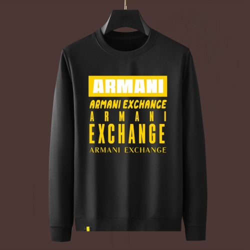 Armani Hoodies Long Sleeved For Men #1246533 $48.00 USD, Wholesale Replica Armani Hoodies