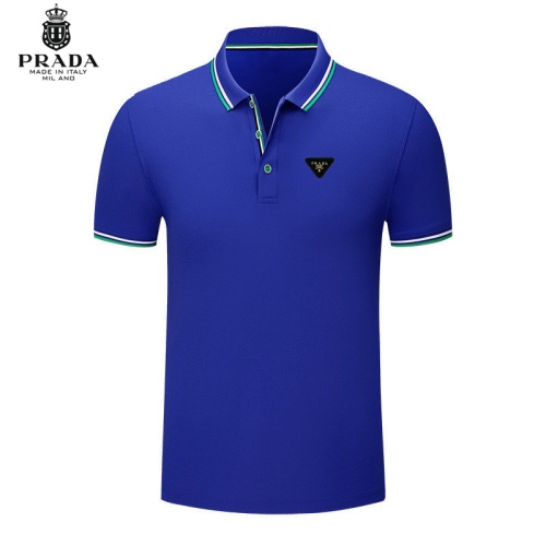 Prada T-Shirts Short Sleeved For Men #1246865 $29.00 USD, Wholesale Replica Prada T-Shirts