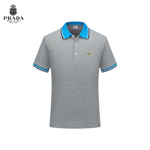 Prada T-Shirts Short Sleeved For Men #1247014 $29.00 USD, Wholesale Replica Prada T-Shirts