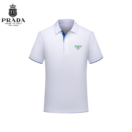 Prada T-Shirts Short Sleeved For Men #1247033 $29.00 USD, Wholesale Replica Prada T-Shirts